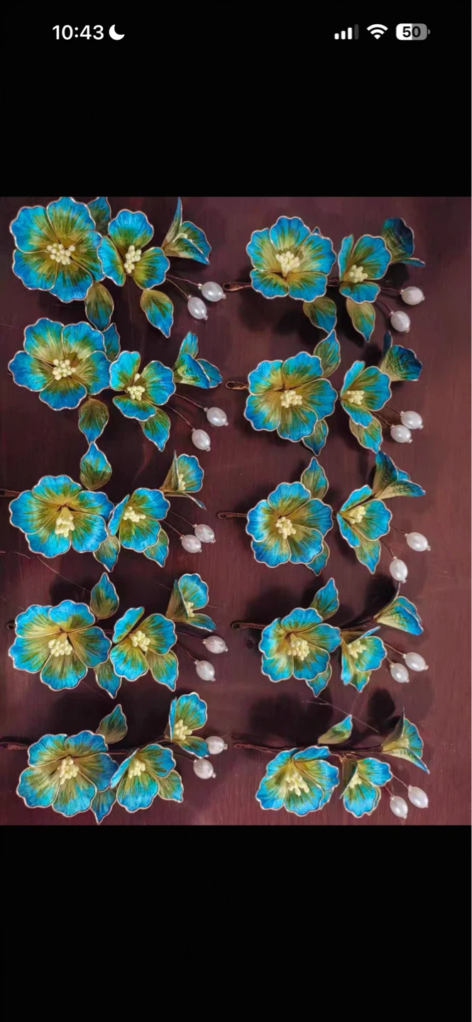 RongHua hand made Floral Hair Clips & Pins