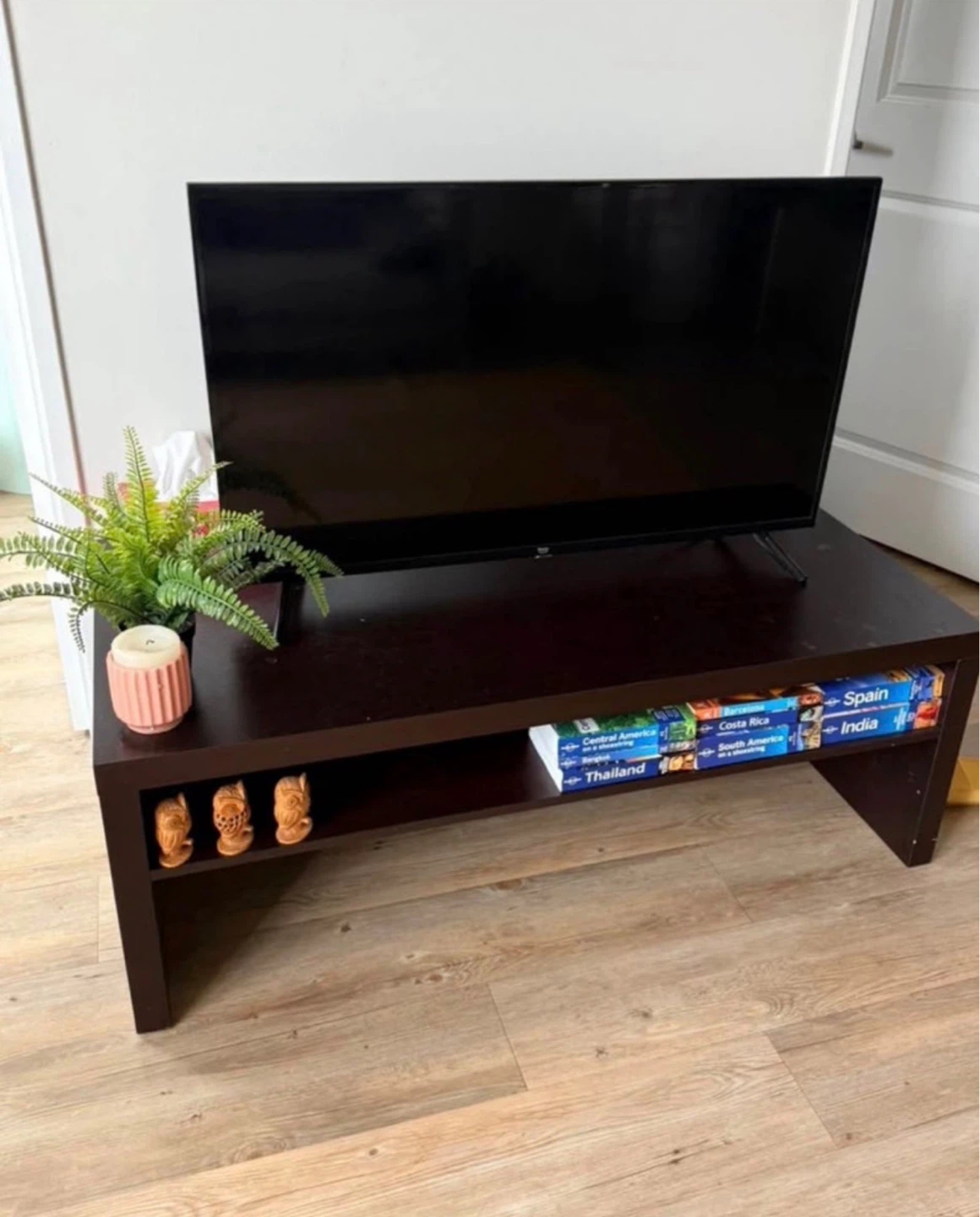 Coffee Table with Shelf - Dark Brown
