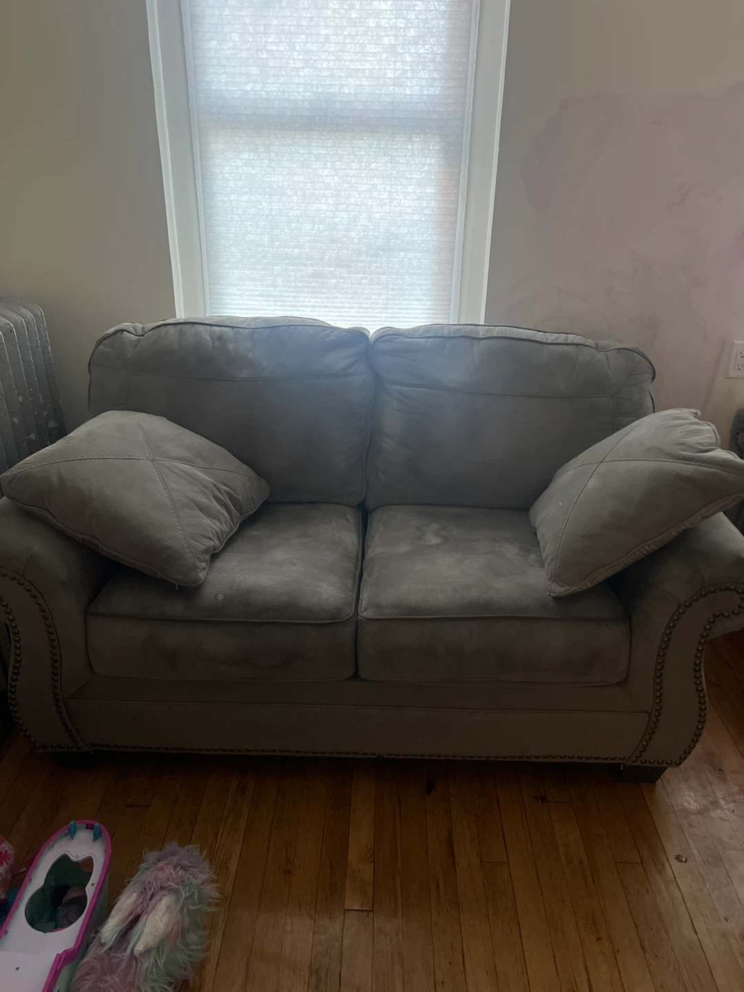 Gray Loveseat Sofa - photo 2