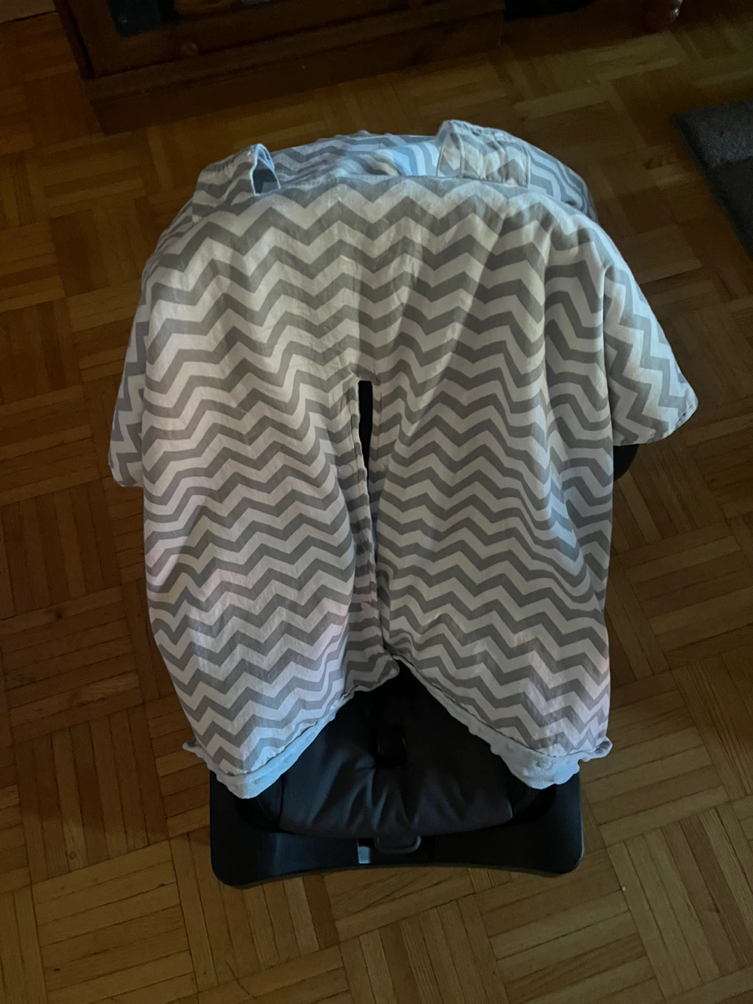 Baby Car Seat Cover and Plush Blanket Set