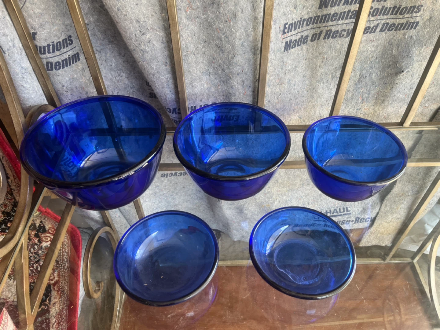 5 Matching Glass Bowls - photo 3