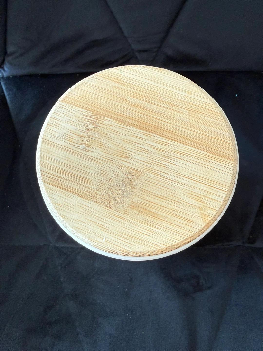 Cream Ceramic Canister with Bamboo Lid - photo 2