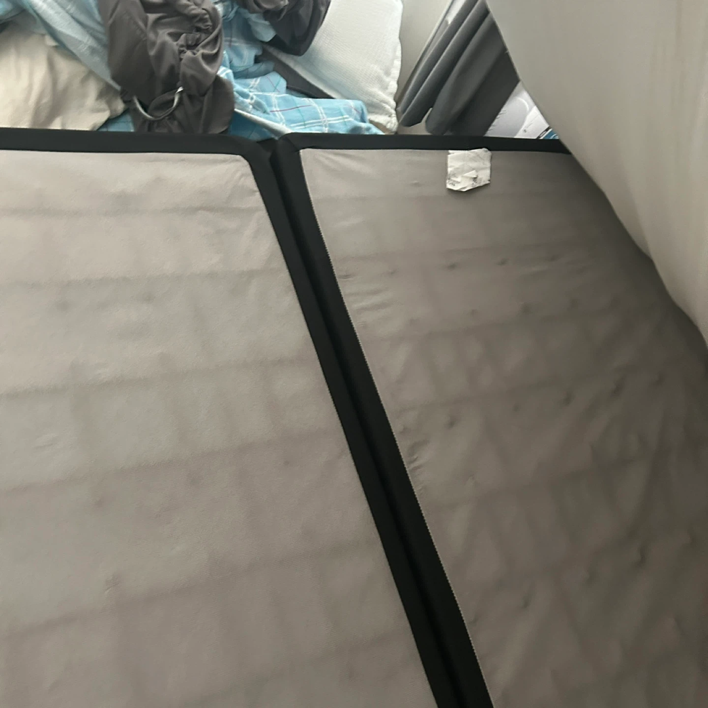 King size bed with mattress and frame - photo 5