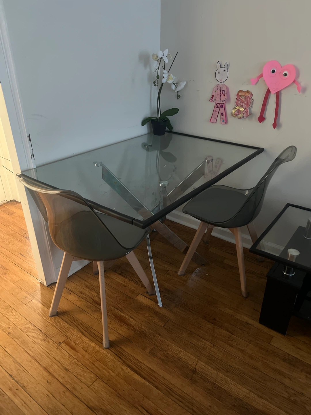 Glass Top Dining Table