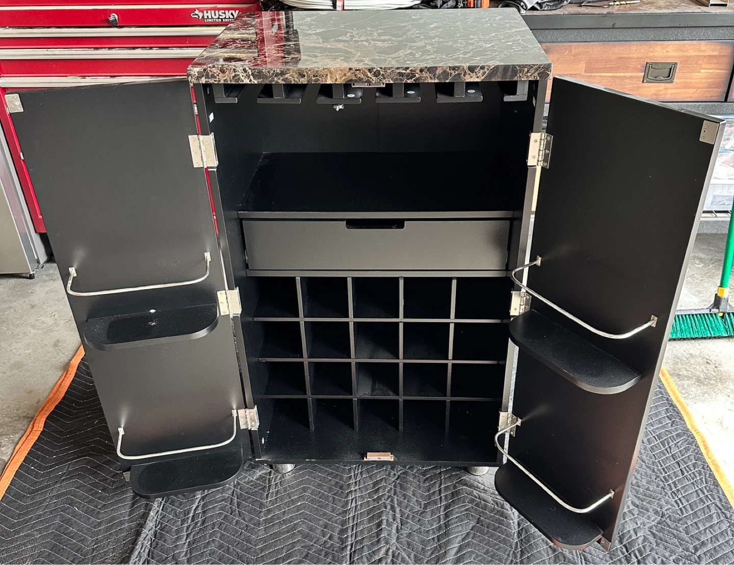 Black Bar Cabinet - photo 2