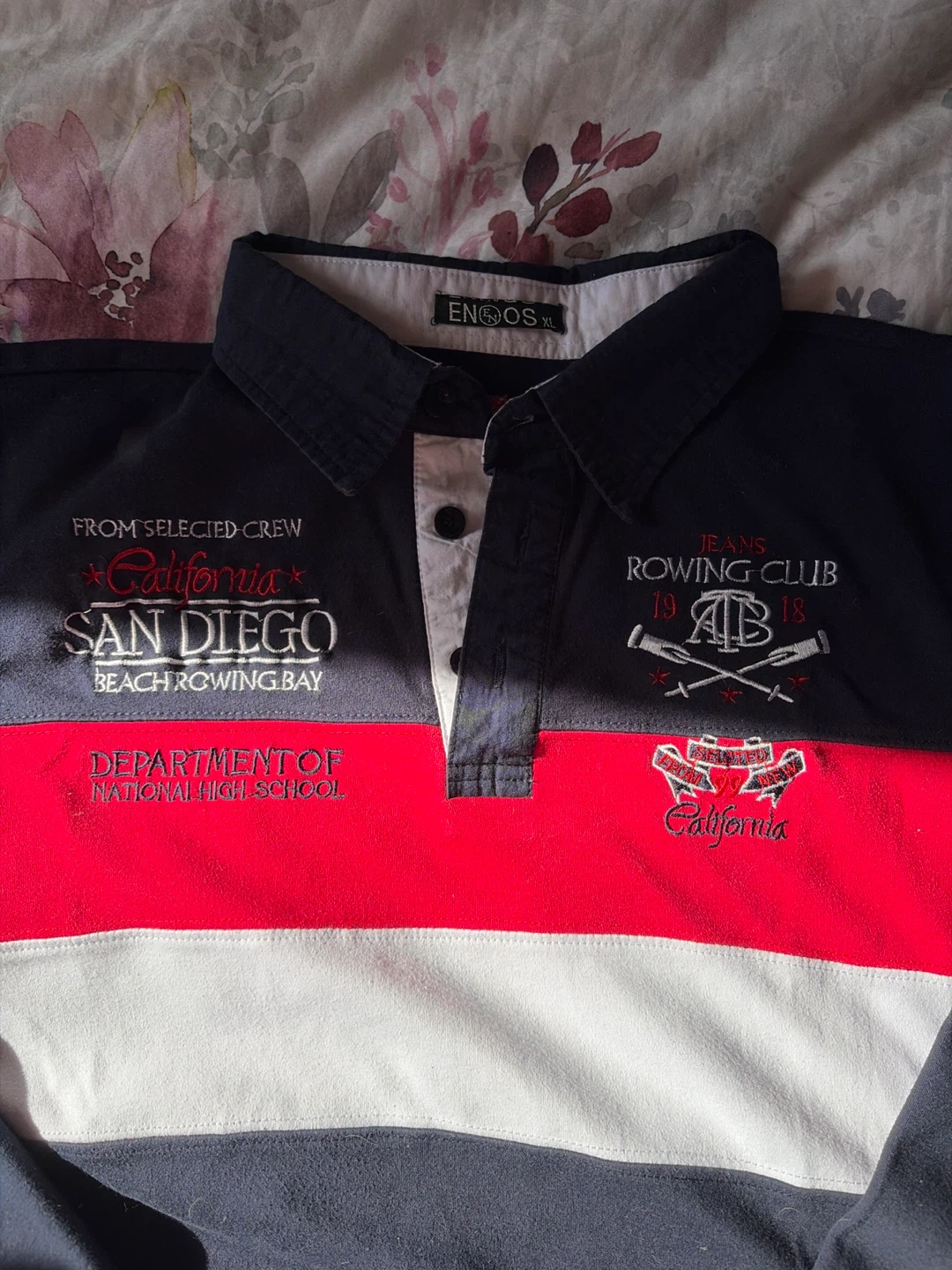 ENCOS San Diego Beach Rowing Club Rugby Shirt XL - photo 2