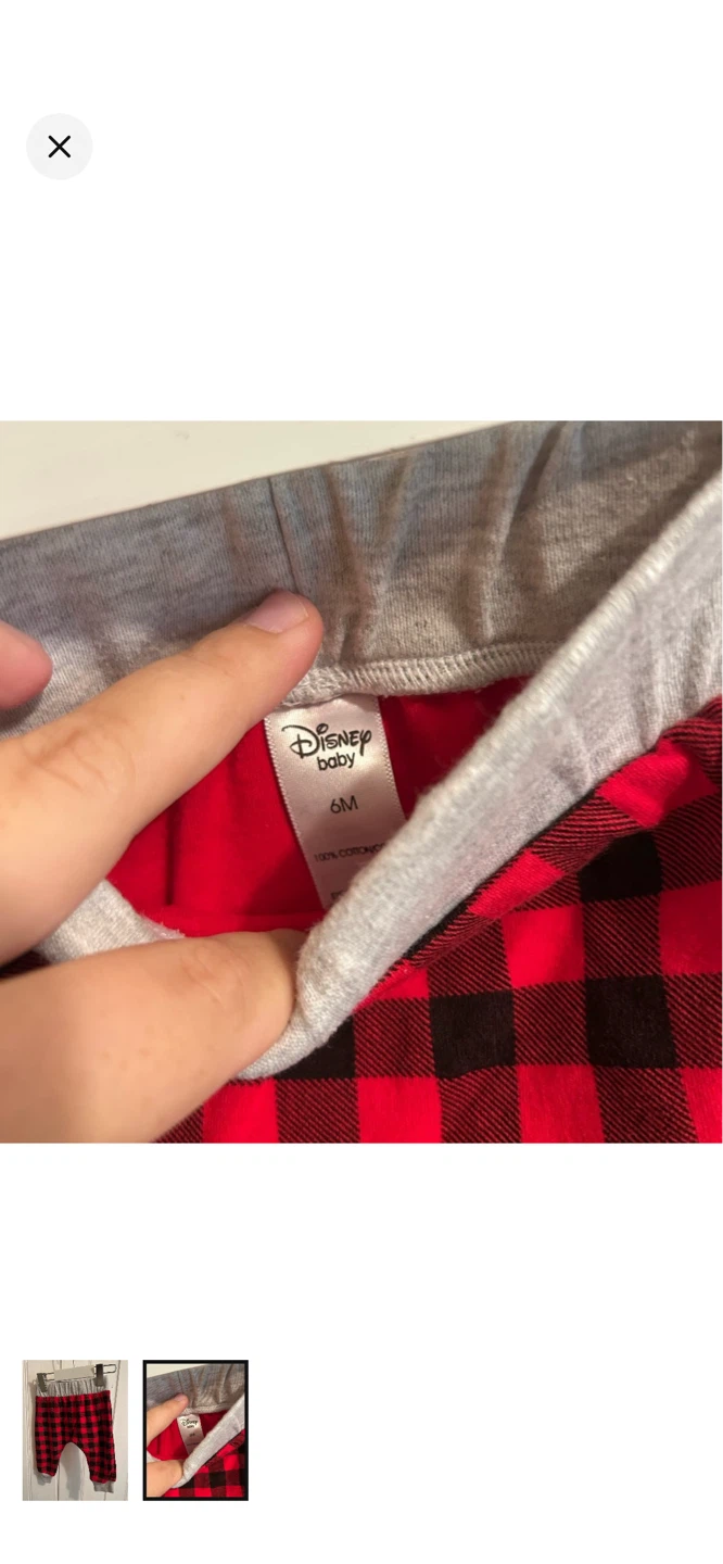Disney Baby Plaid Pants 6M - photo 2