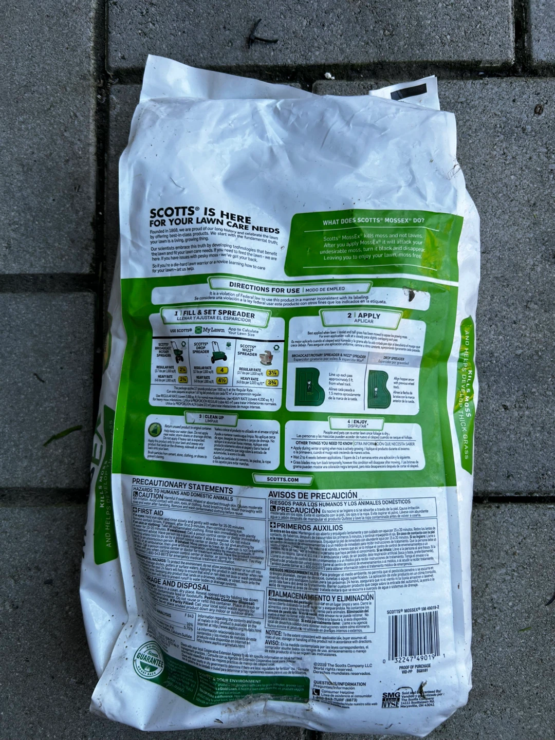 Scotts MossEx Lawn Moss Control - 18.37 lb - photo 2