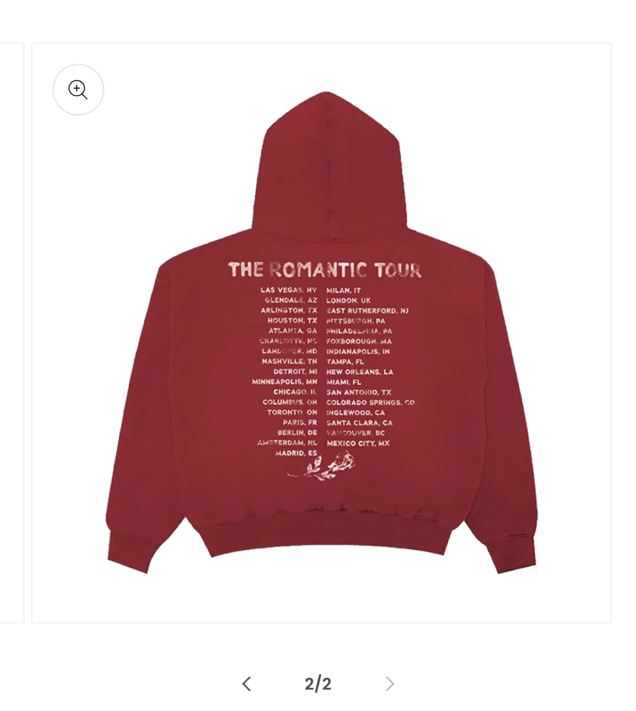 Bruno Mars The Romantic Tour Hoodie - photo 2