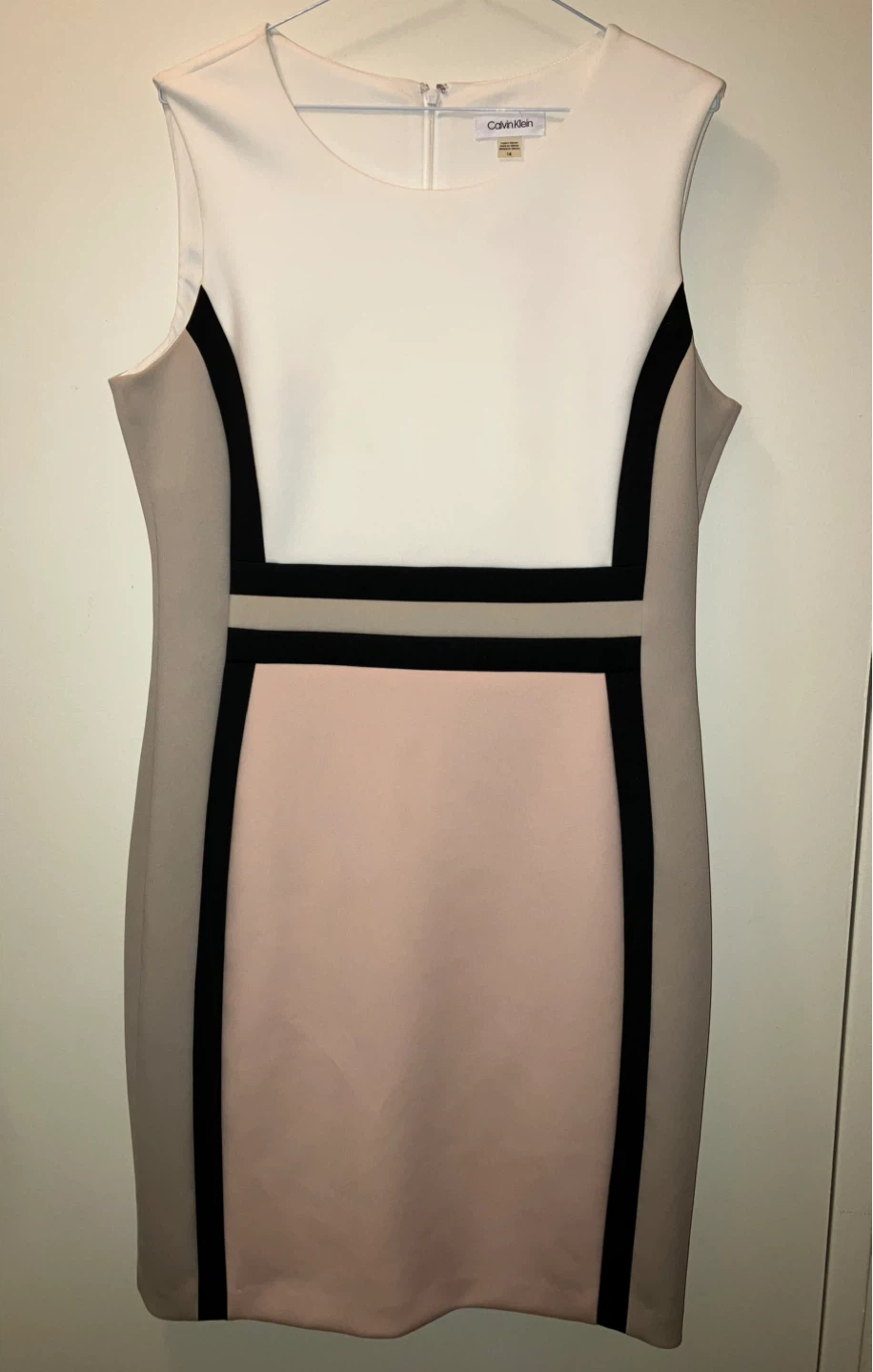 Calvin Klein Colour Block Sheath Dress