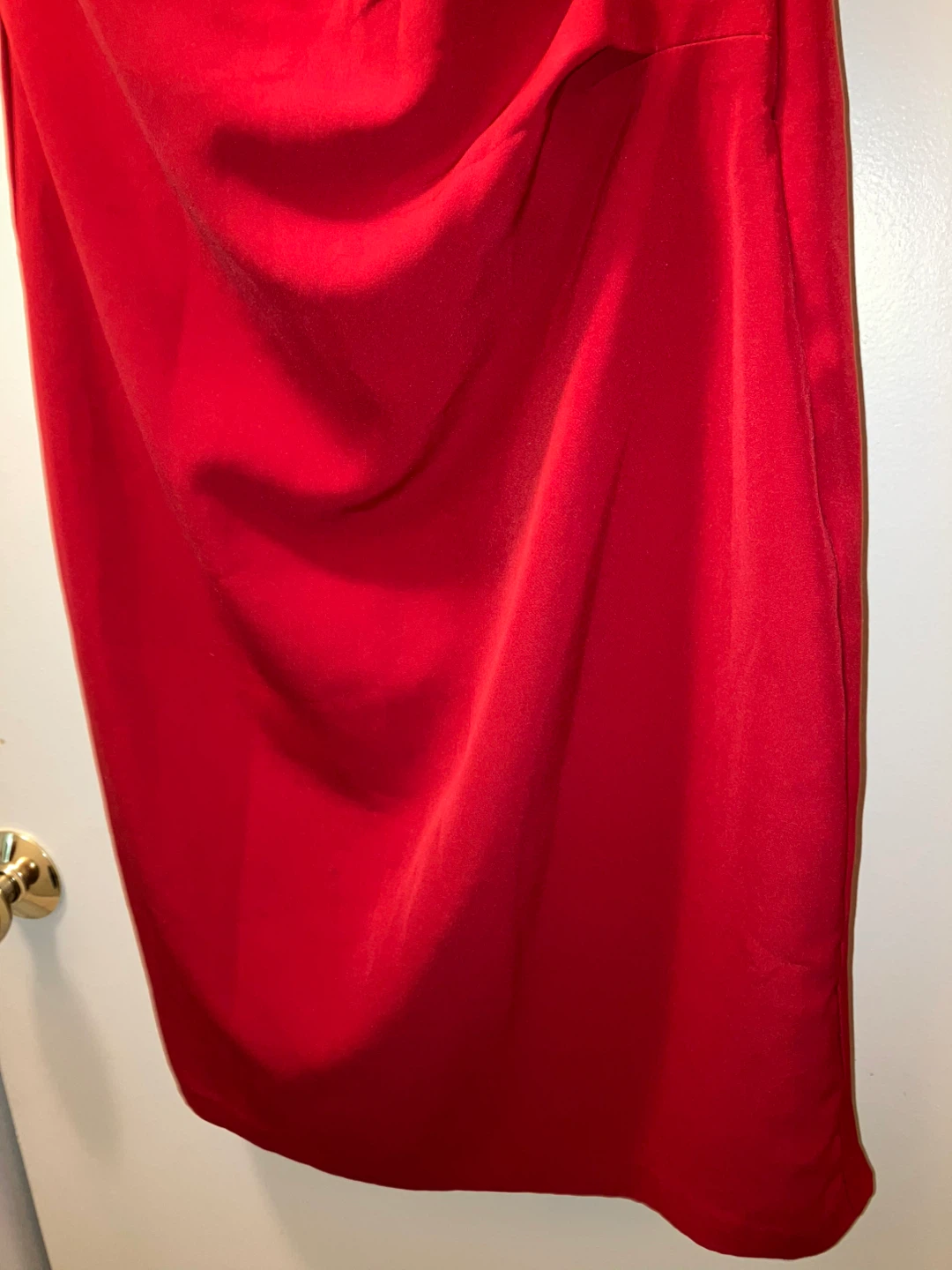 Oasis Red One-Shoulder Dress Size 16 - photo 4