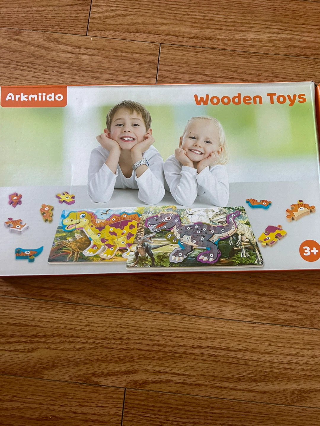 Brand New 2 in 1 Wooden Dinosaur Puzzles for Kids