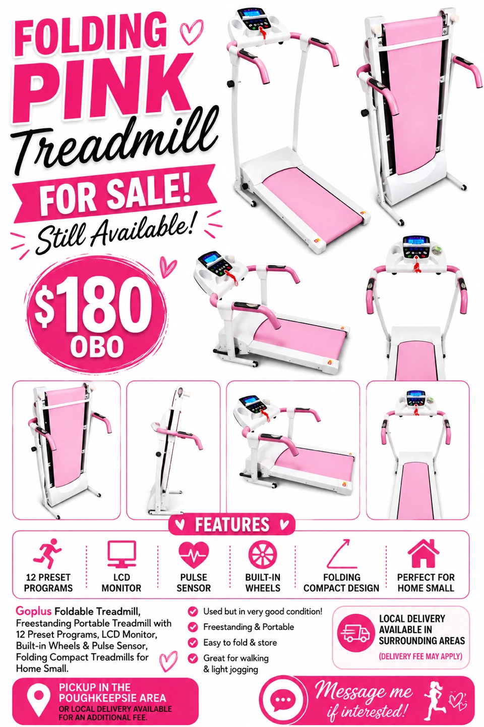 Goplus Foldable Treadmill