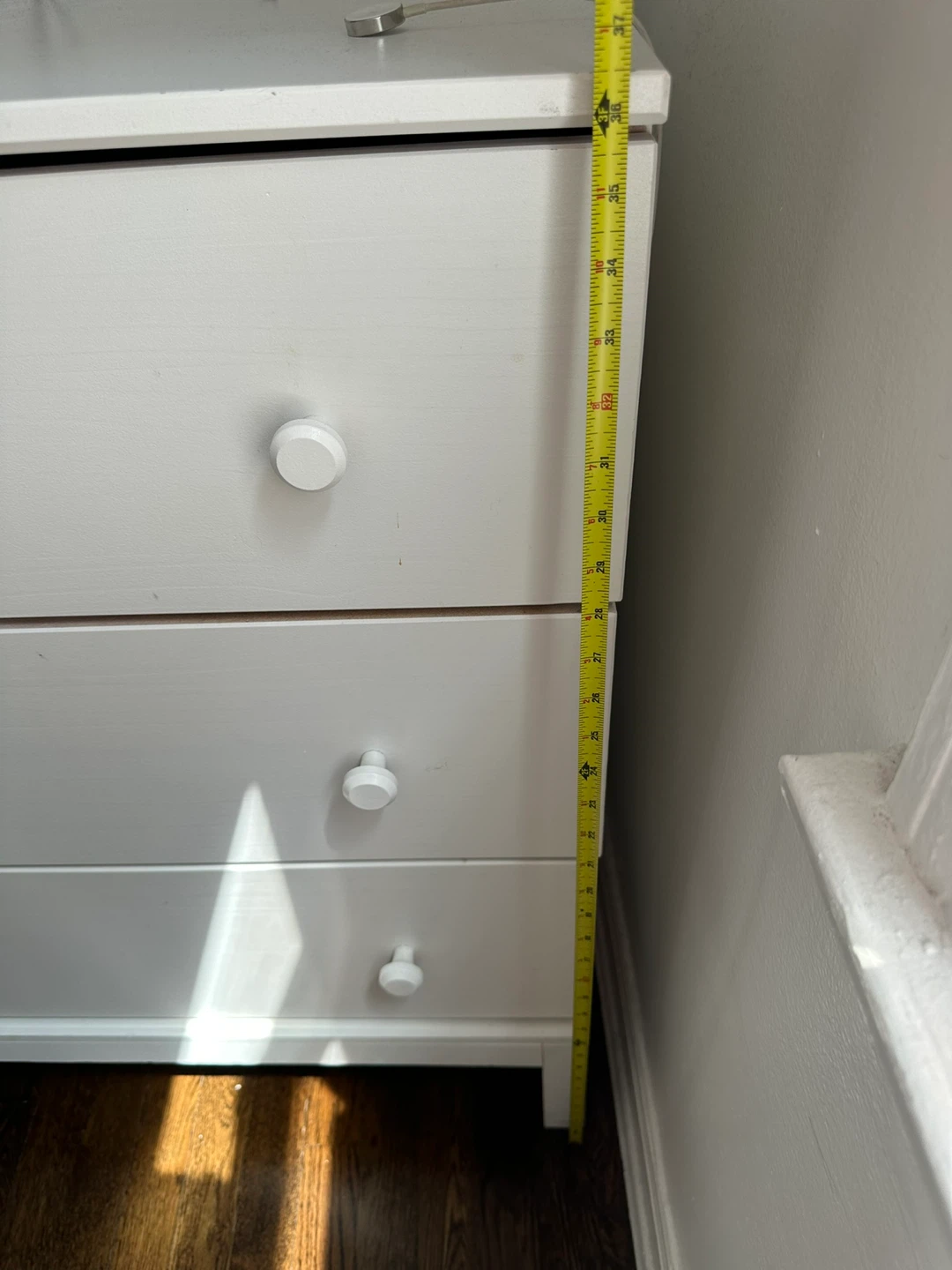 White 6-Drawer Dresser pine