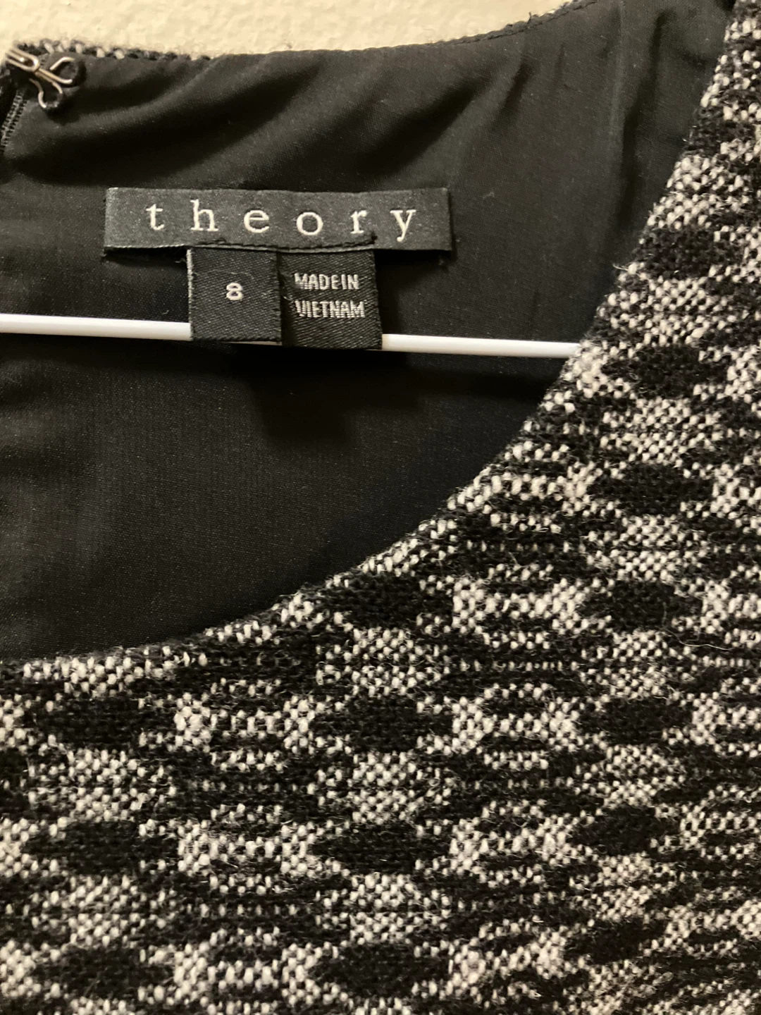 Theory Sleeveless Sheath Dress Size 8 Black & White - photo 3