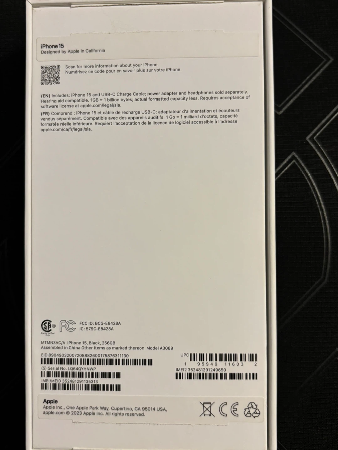 iPhone 15 256G - photo 5