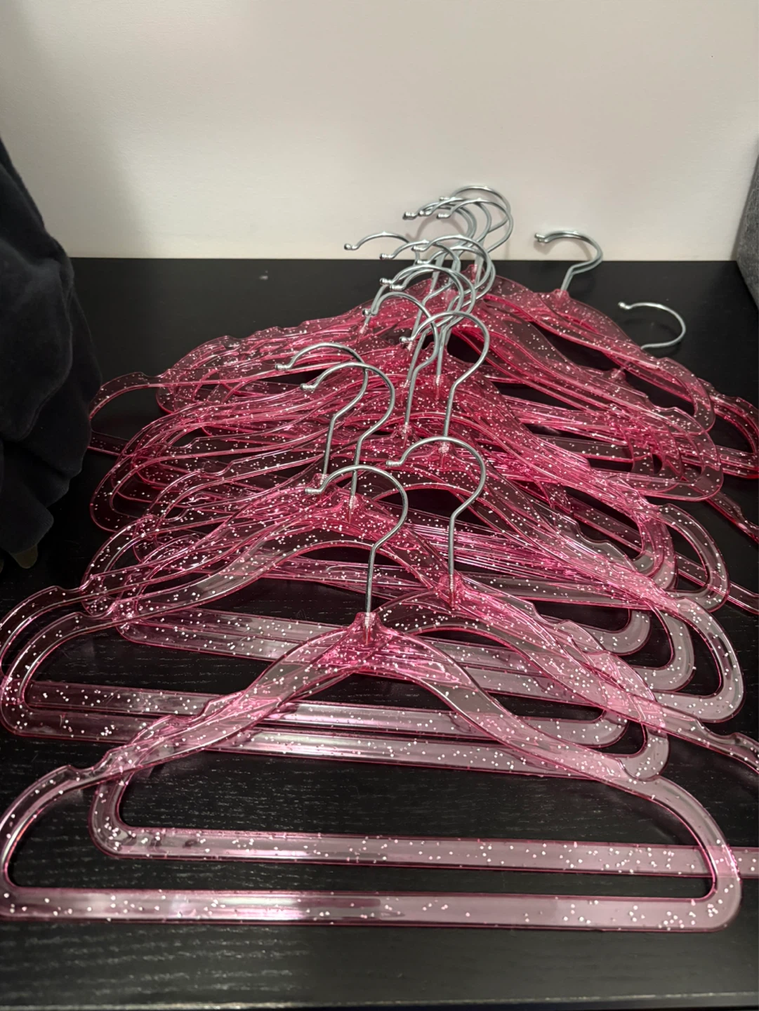 Pink Glitter Hangers for toddlers (Set of 20)