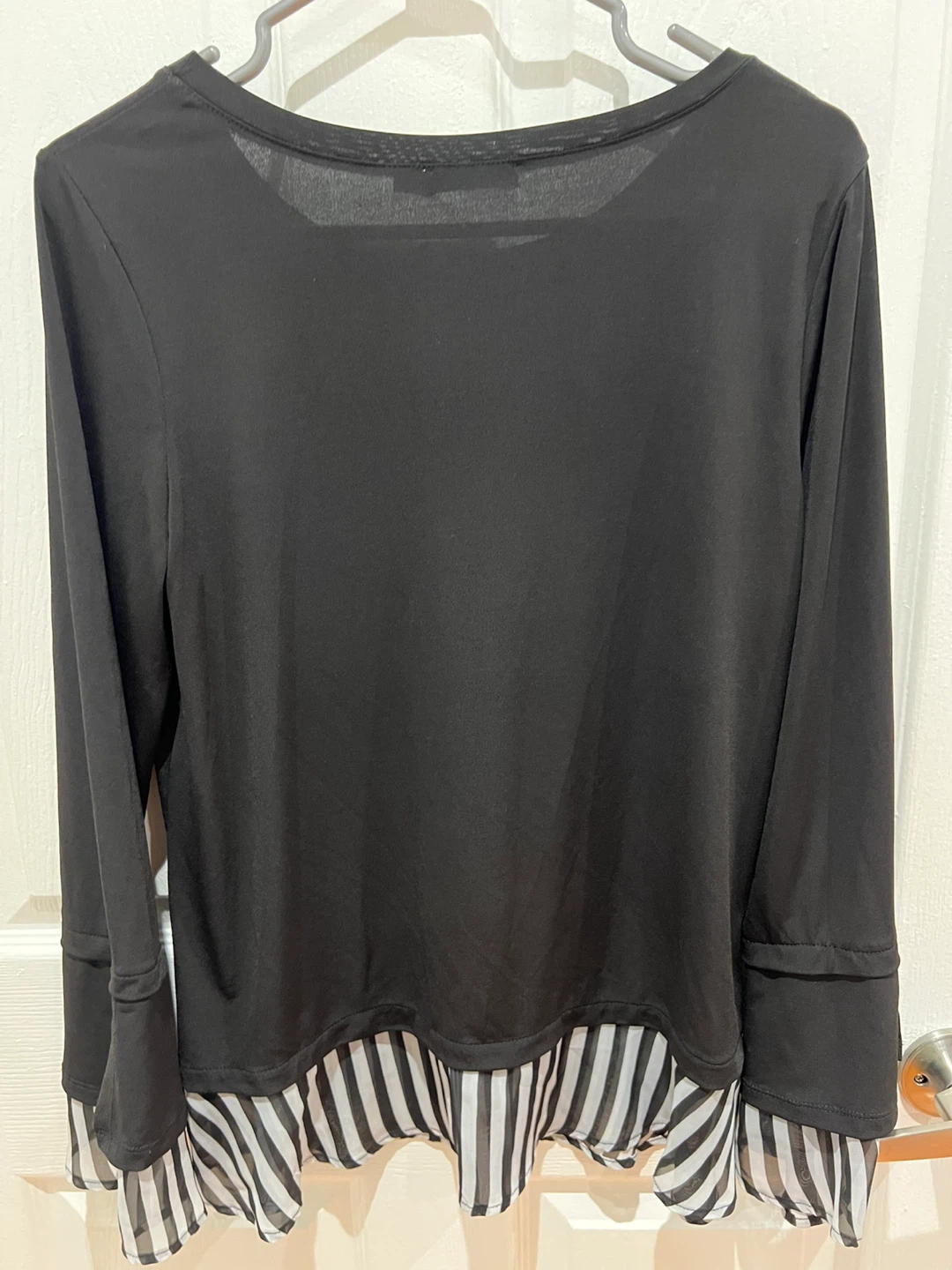 Ricki’s Women's Black and White Striped Blouse - photo 3