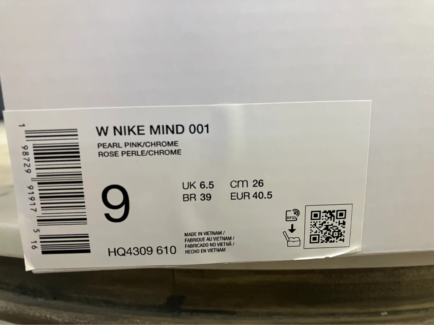 Nike Mind 001 Women Pearl Pink/ Chrome 9 W - photo 2