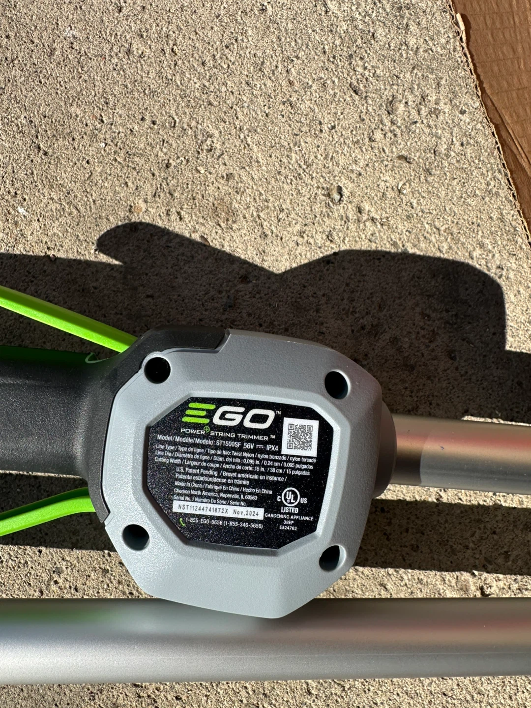 EGO 56V POWER+ String Trimmer ST1500SF - photo 3