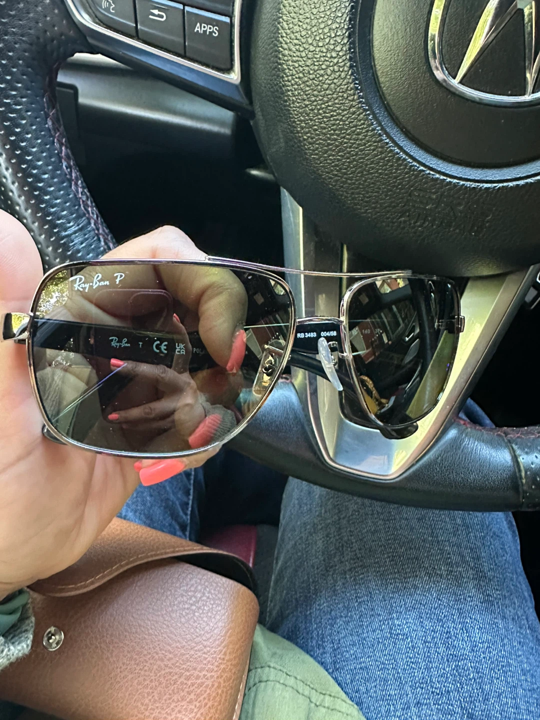 60mm C-DBL Navigator Sunglasses Ray-Ban - photo 2
