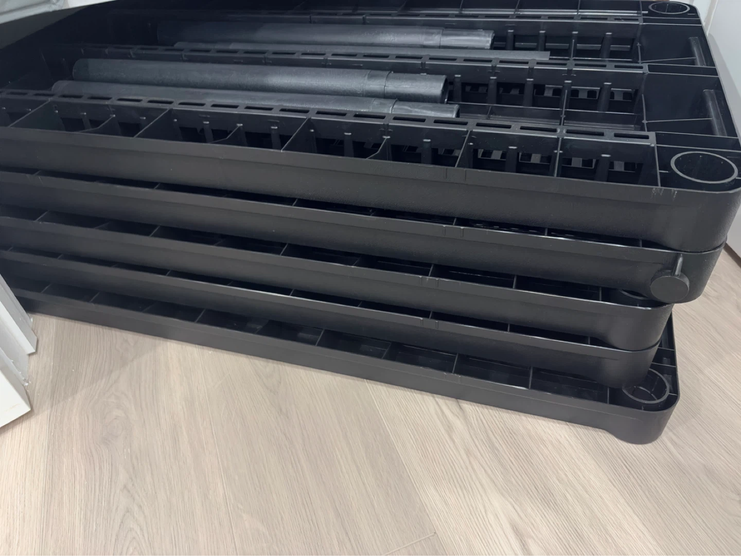 Black Stackable Shoe Rack - 4 Tier - photo 2