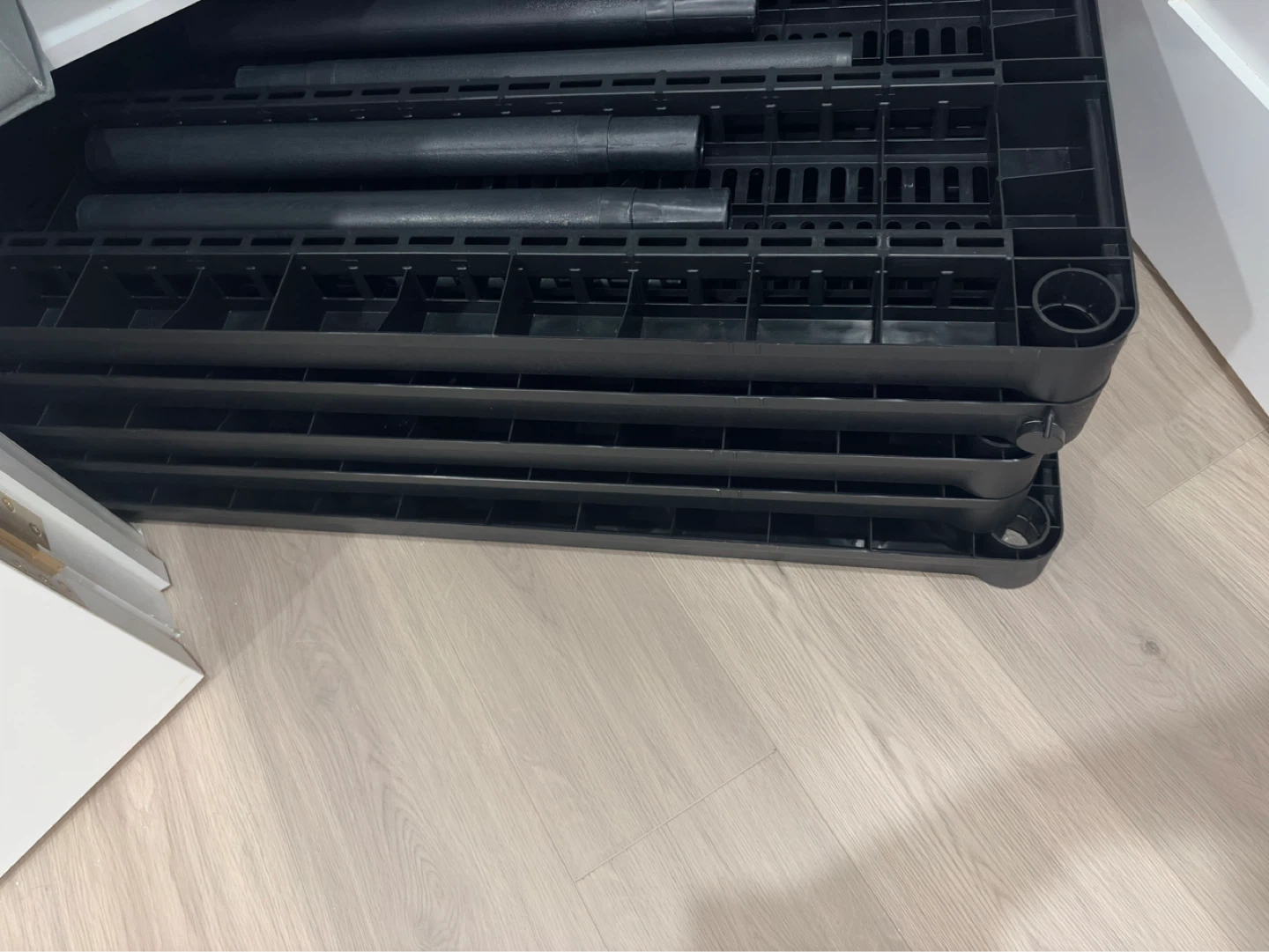 Black Stackable Shoe Rack - 4 Tier