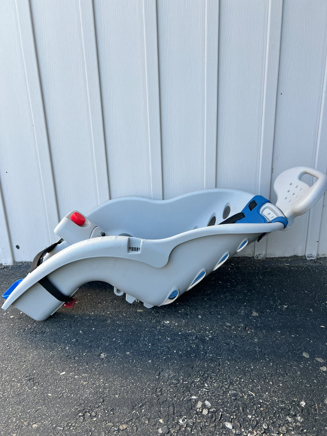 Grey Bicycle Child Seat with Blue Accents - photo 3