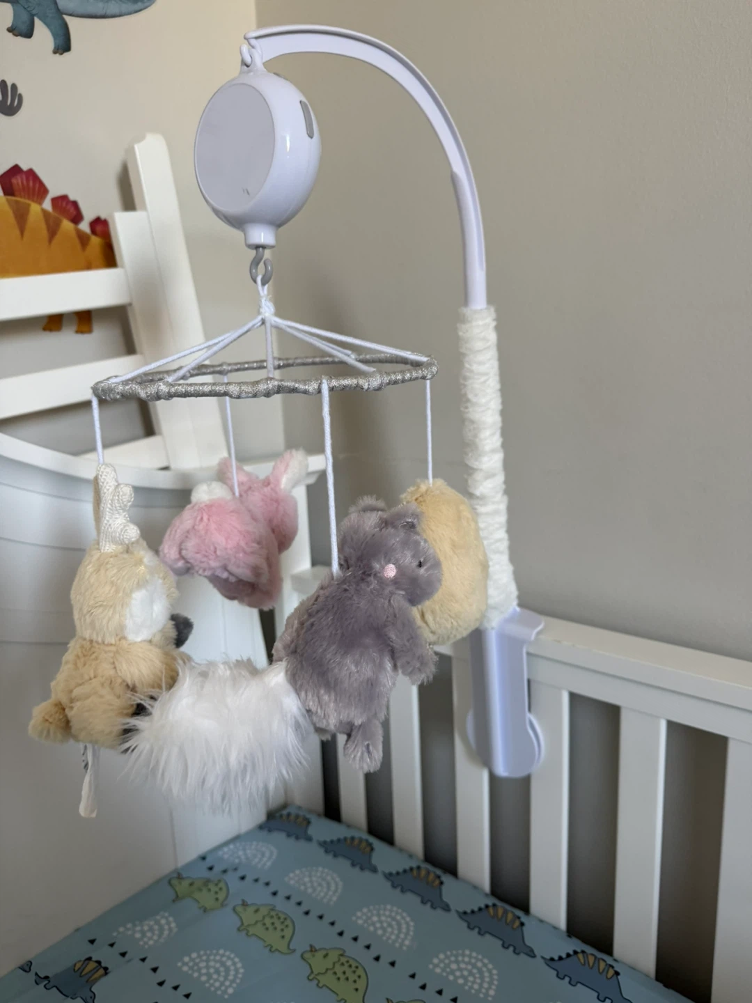 Plush Crib Mobile with Musical Movement