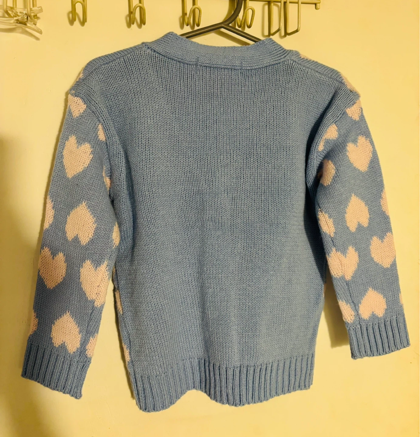 Pink Angel Baby Blue Heart Cardigan 24 Months - photo 3