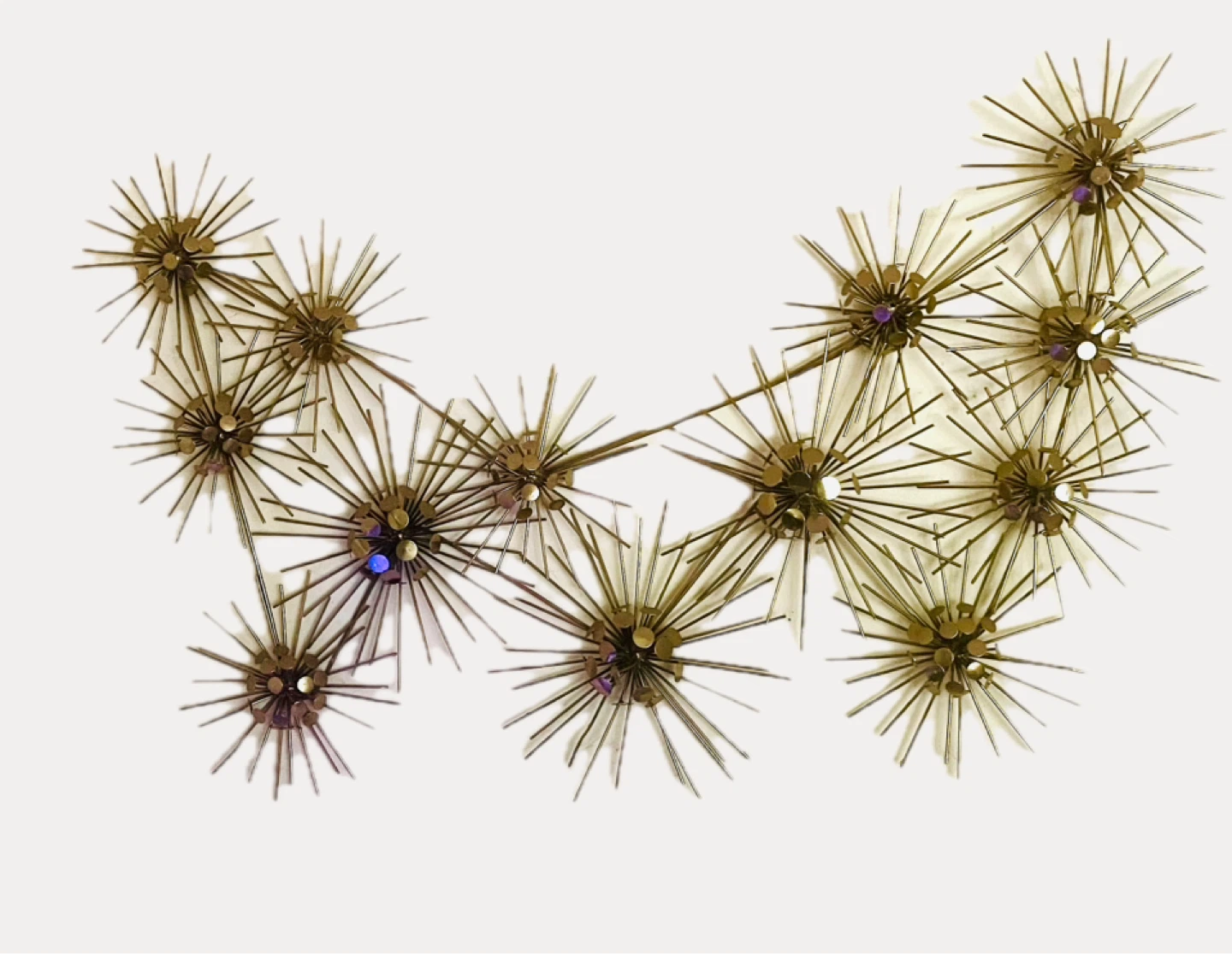 Mid-Century Starburst Wall Sculpture