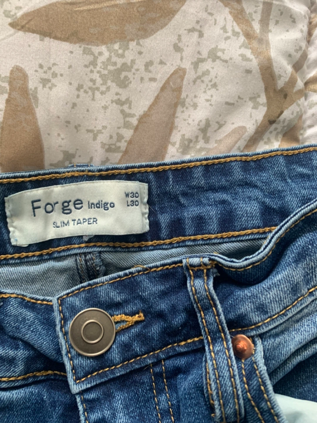 Forge Indigo Slim Taper Jeans - photo 3