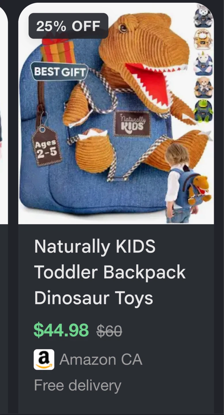 Naturally KIDS Toddler Dinosaur Backpack - photo 3