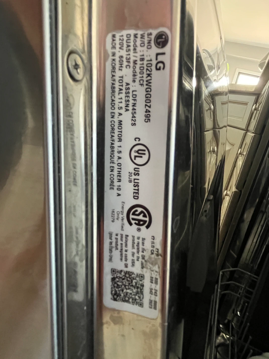 LG Stainless Steel Dishwasher - photo 4