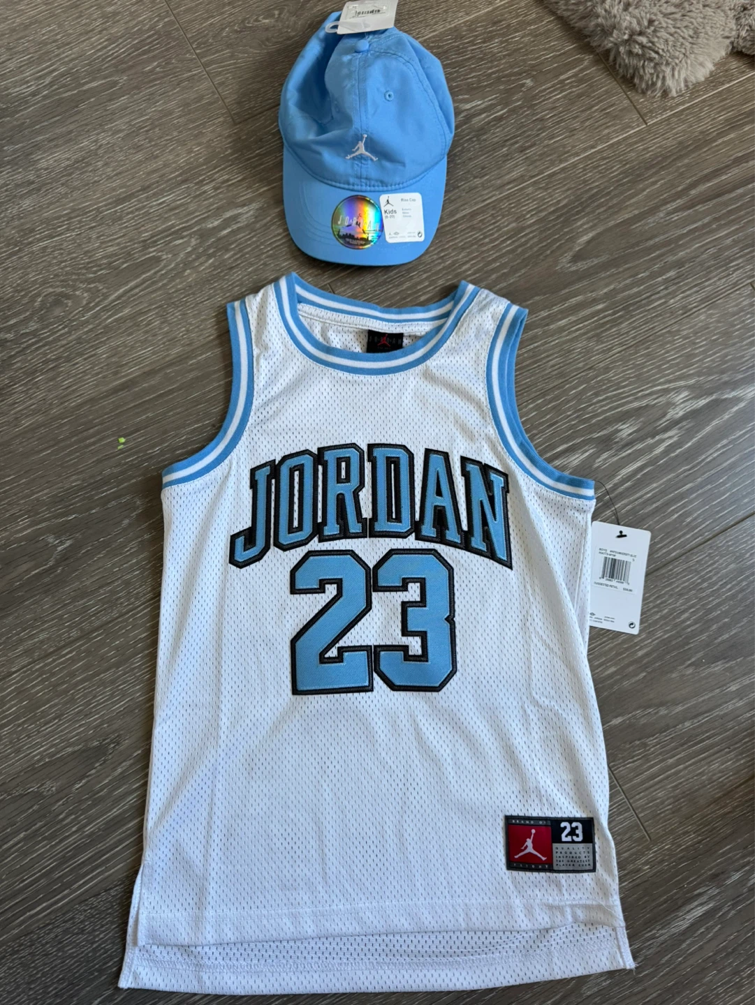 Jordan 23 Basketball Jersey and Cap Set