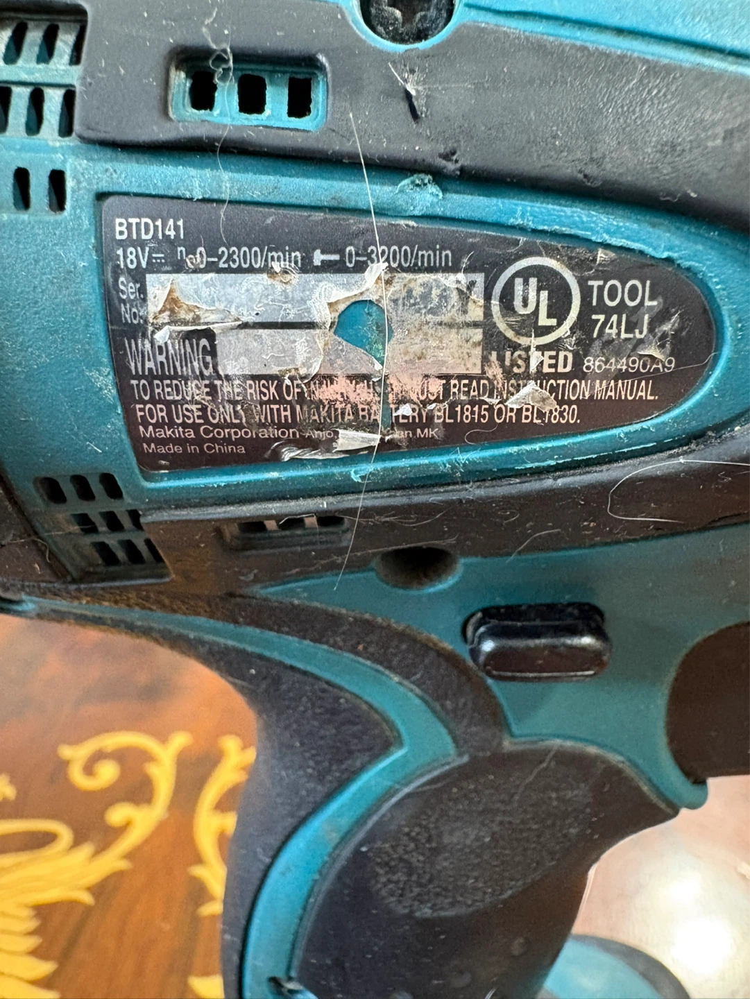 Makita BTD141 18V Cordless Impact Driver - photo 4