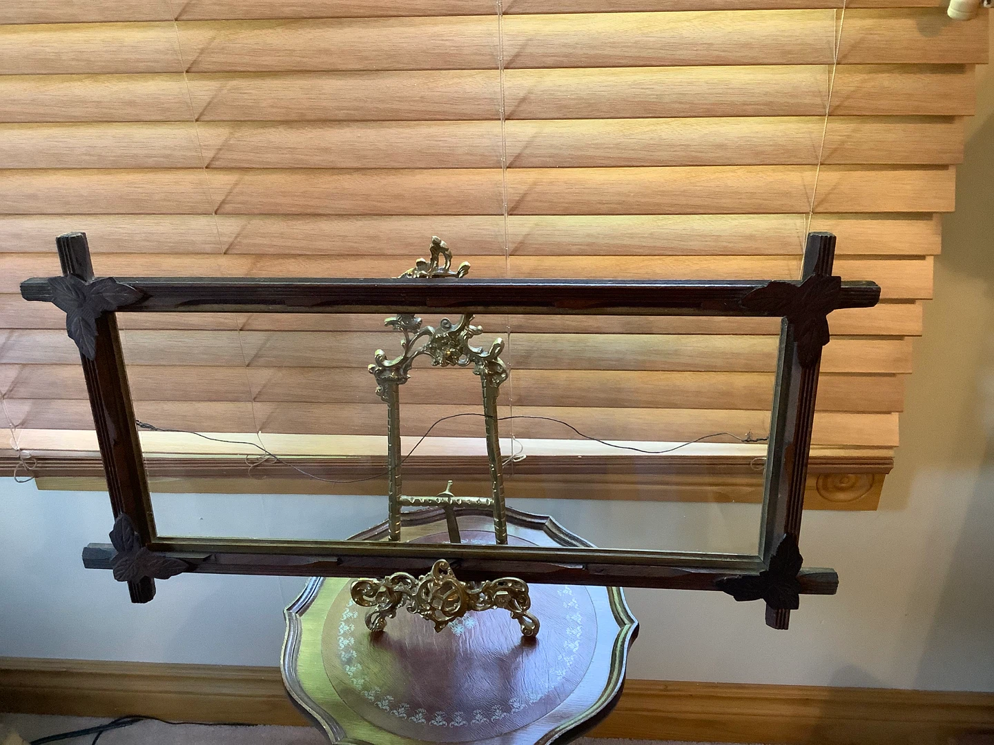 Ant Tramp Art/Adirondack Wd Frame w Orig Glass 🐞 - photo 4