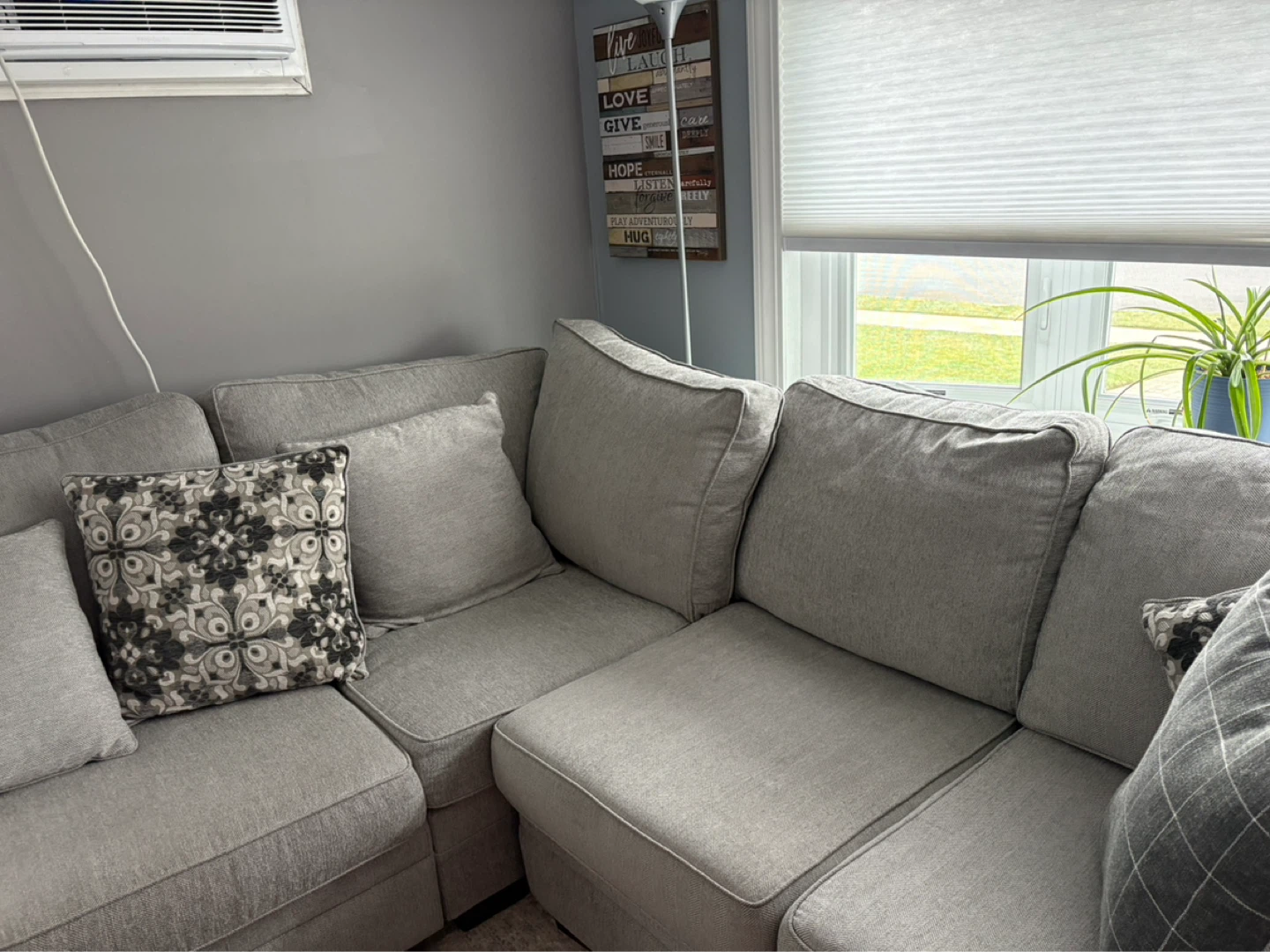 Gray Sectional Sofa- Raymour & Flanigan- 4 pieces - photo 4