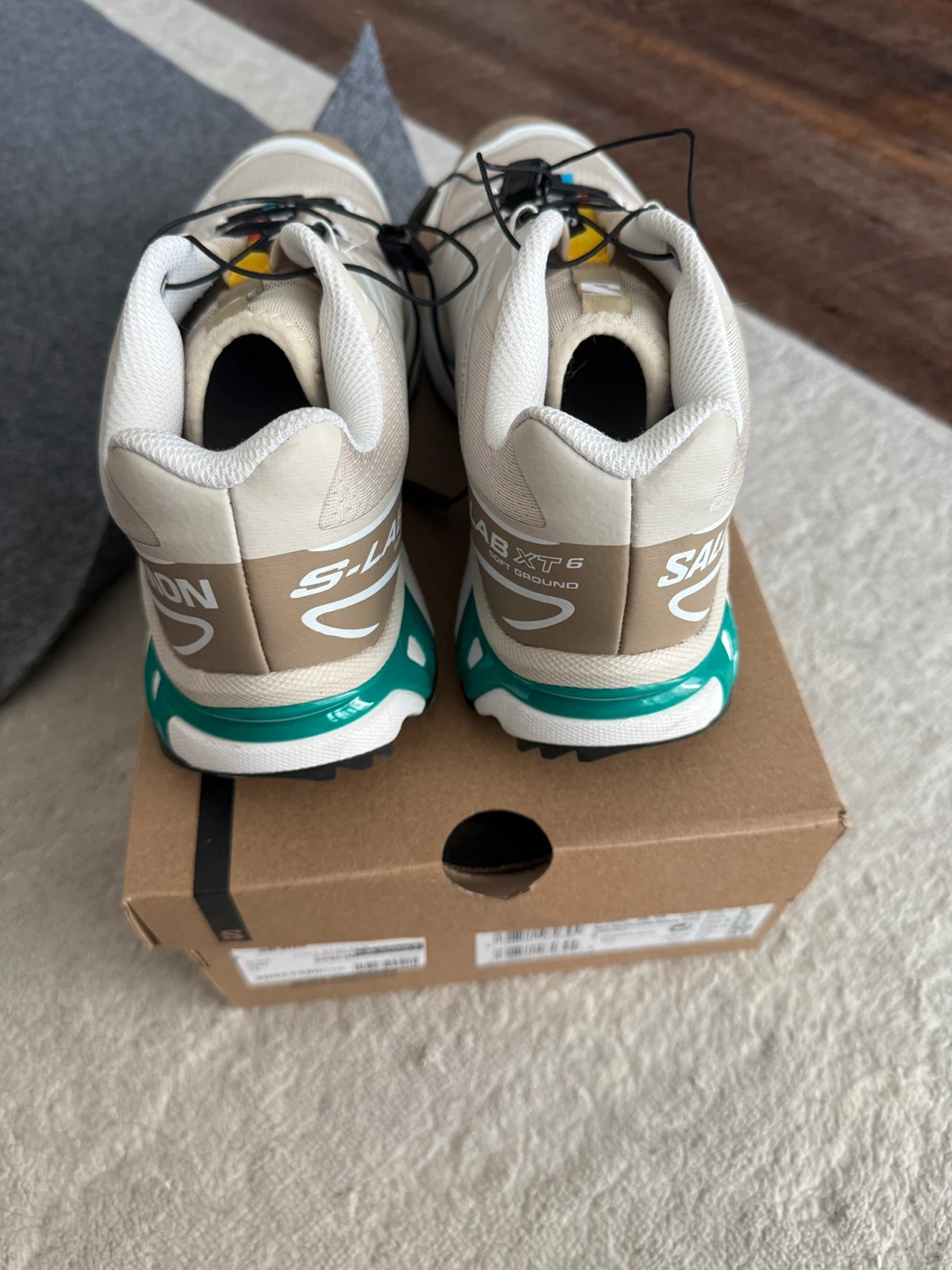 Salomon XT-6 Rainy Day Chinchilla Dynasty Green Shoes - photo 2