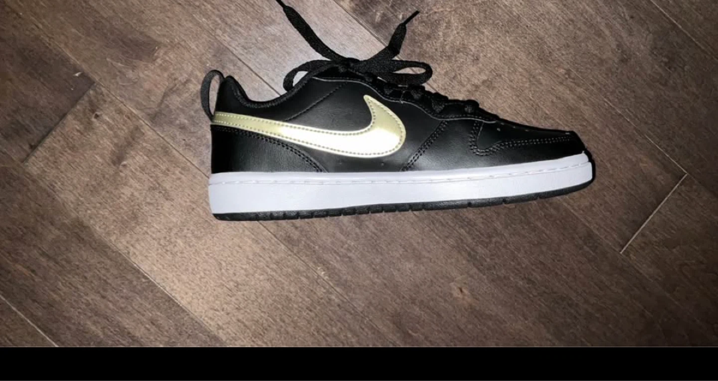 Nike Court Vision Low Black Gold Sneakers