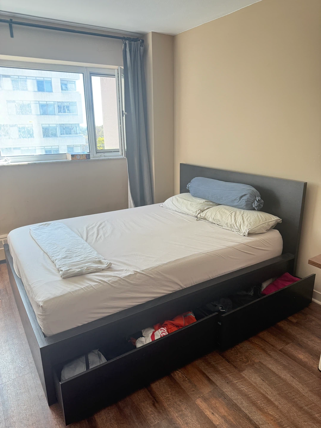 IKEA Malm Bed Frame (Queen) with 3 under bed drawers - photo 2