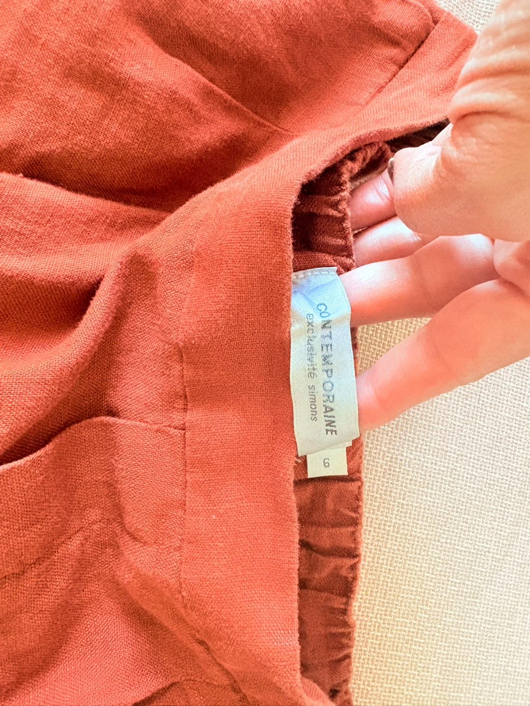 Contemporelle Linen Blend Pants Size 6 - photo 4