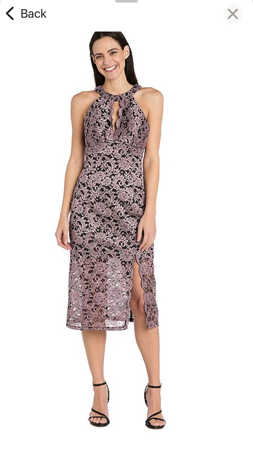 Lace midi dress - photo 5