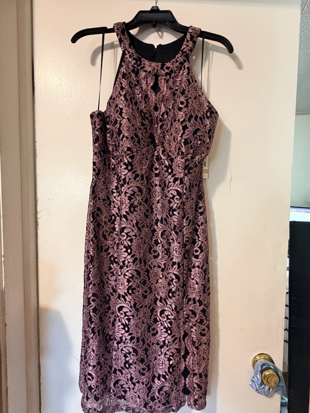 Lace midi dress