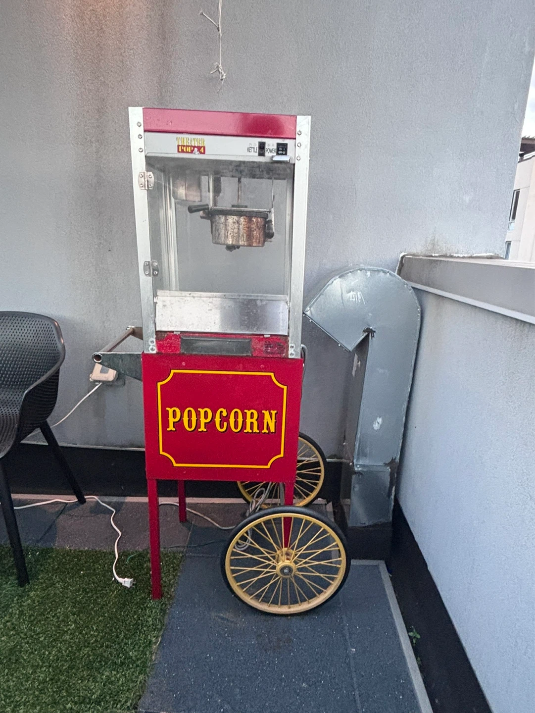 Red Popcorn Cart