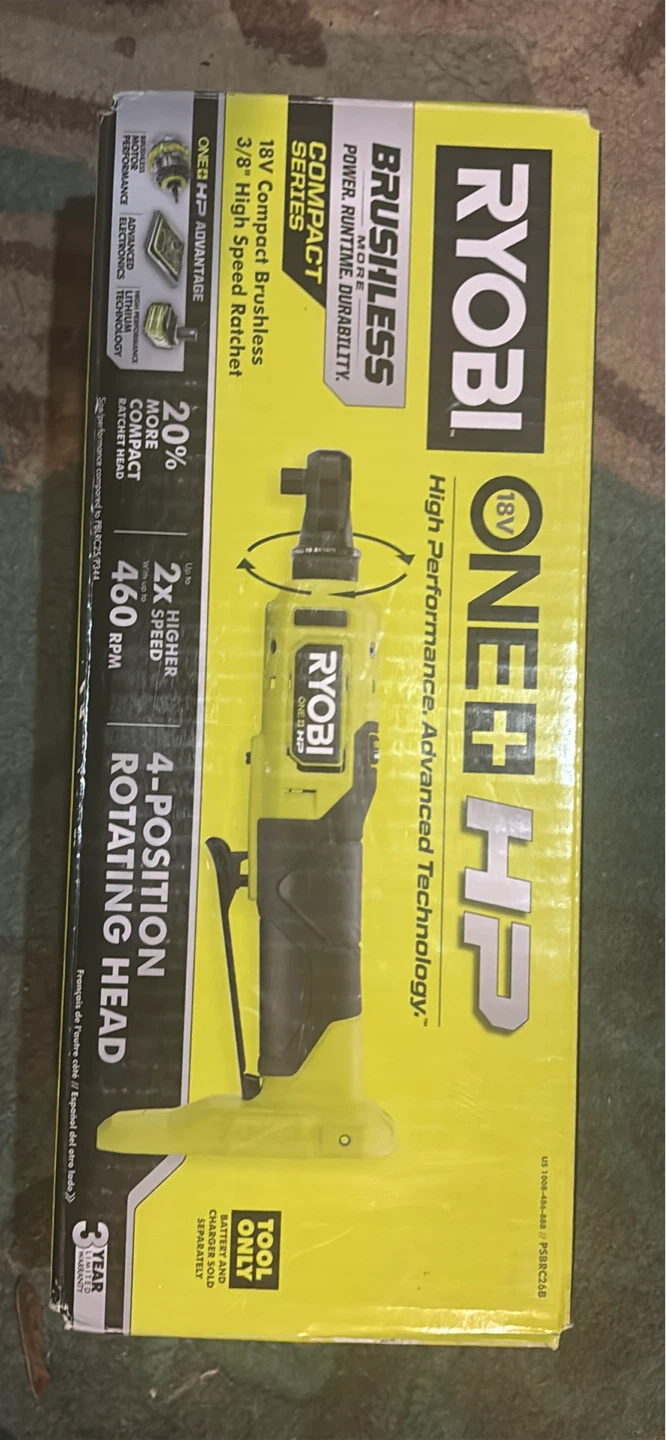 Ryobi ONE+ HP 18V Cordless Brushless Ratchet - photo 2