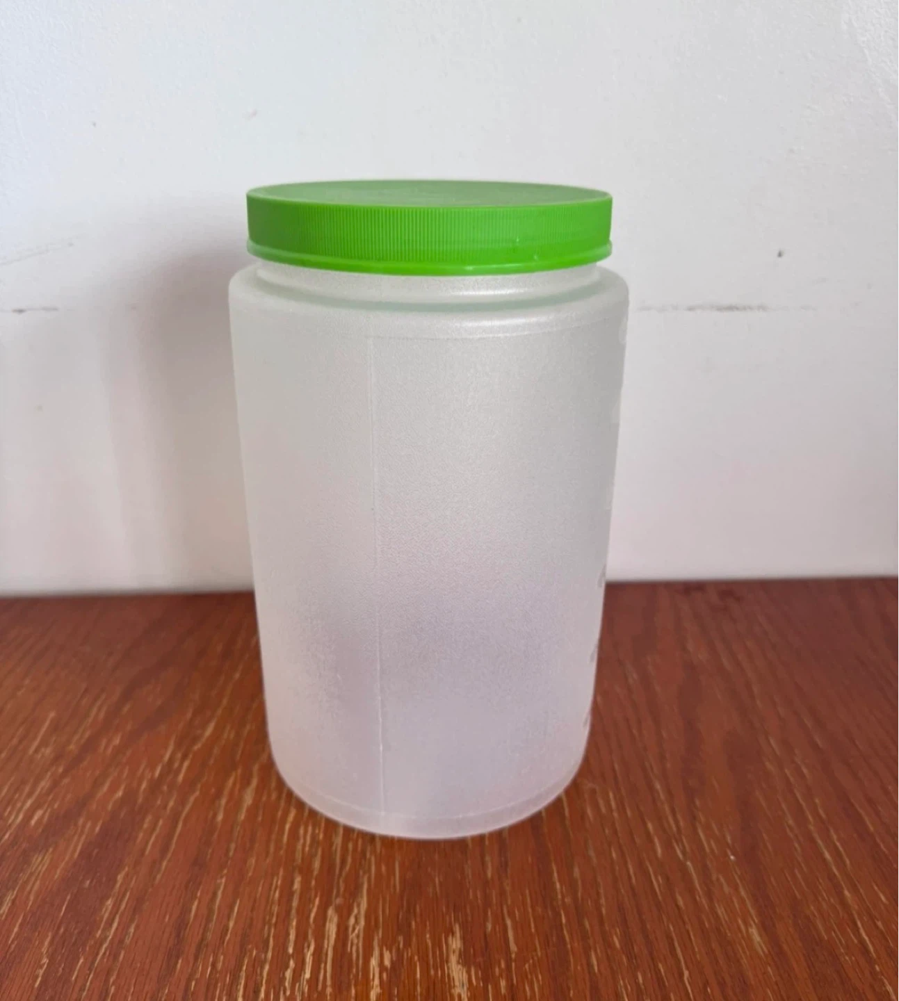 Plastic Container with Green Lid