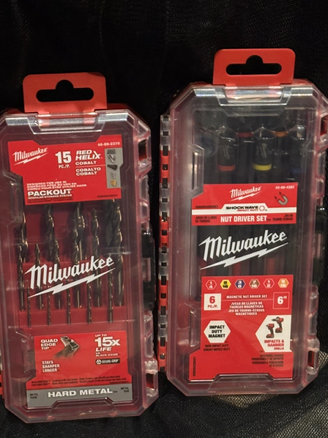 Milwaukee 15 pc Drill Bit Set & 6 pc Nut Driver Set