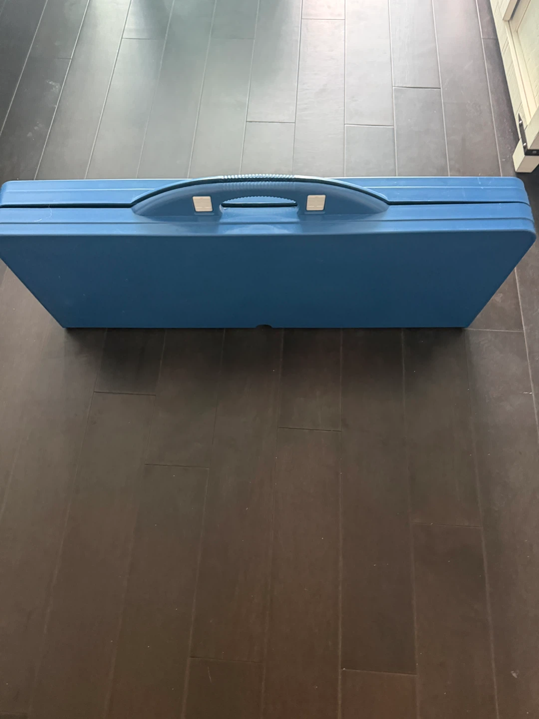 Blue Folding Picnic Table with Seats