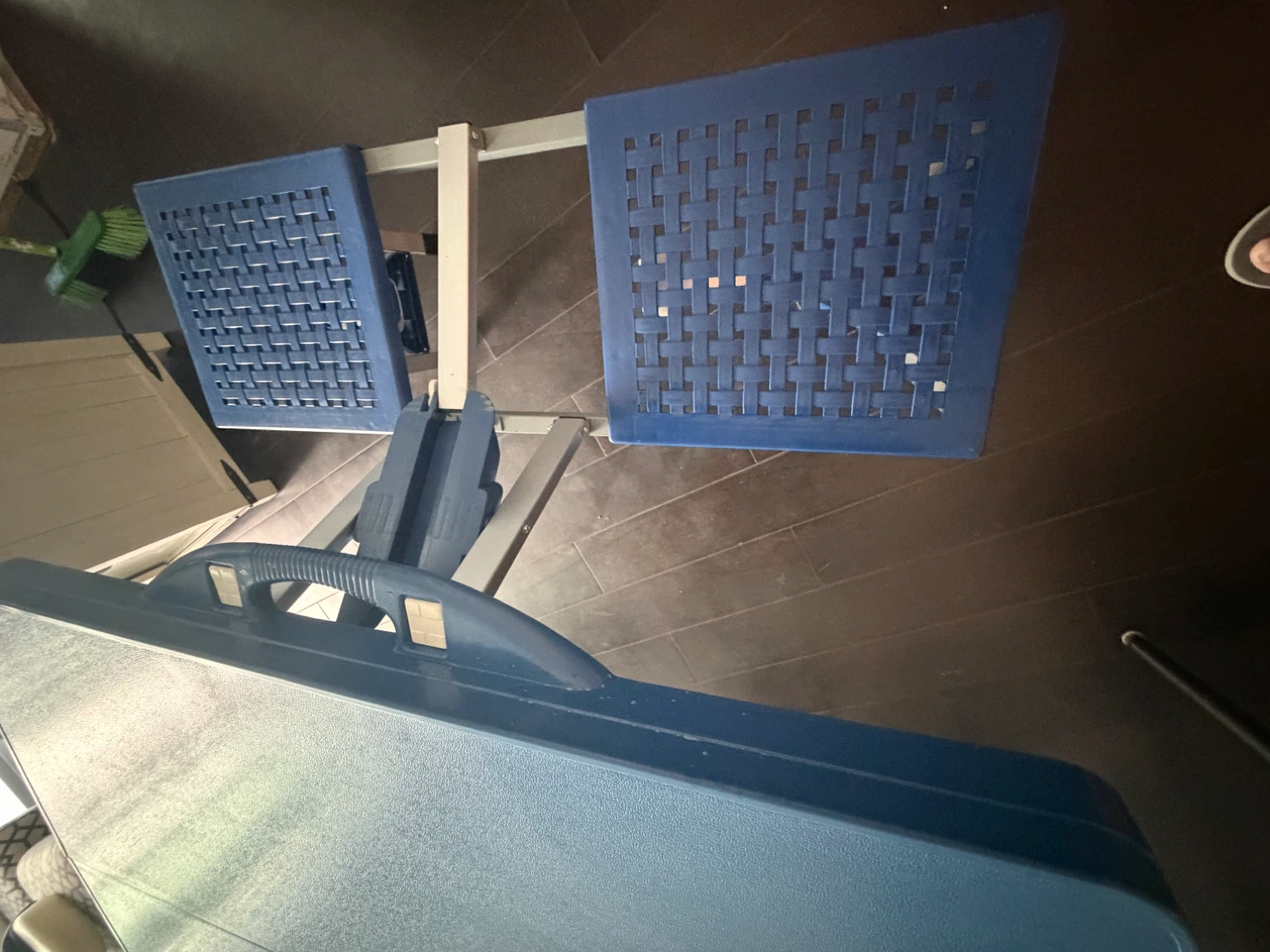 Blue Folding Picnic Table with Seats - photo 4